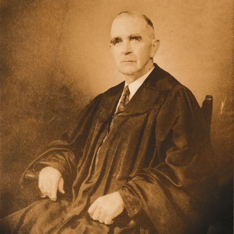 Portrait of Edward Wren Hudgins, Chief Justice of the Virginia Supreme Court and Chase City community leader